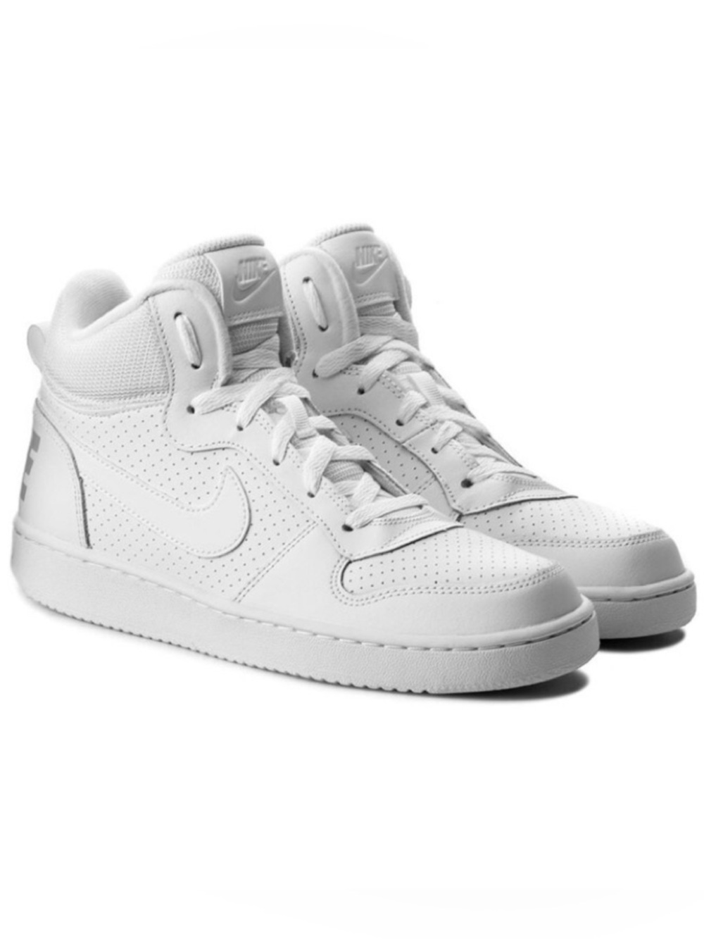 Nike Court Boroughs Mid Grade School White Sneakers Running Shoes Size 6Y
